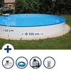 Stahlwandpool Set (6-teilig) hoch rund Bahrain 350 x 150 Produktbild-Vorschau 1