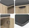 vidaXL Lavice do předsíně s polštářem dub Sonoma 80 x 38 x Náhled obrázku produktu 8