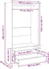 vidaXL Kleiderschrank Weiß 100x50x200 cm Holzwerkstoff Produktbild-Vorschau 7
