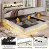 Łóżko tapicerowane INONEFT, 160x200 cm, z podświetleniem Podgląd zdjęcia produktu 3