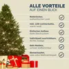 CASARIA® Weihnachtsbaum künstlich 150 cm Lichterkette 100 Produktbild-Vorschau 9