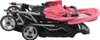 Tandem-Kinderwagen Stahl Rosa und Schwarz Produktbild-Vorschau 4