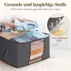 3er Set 90L Aufbewahrungsboxen mit Deckel – Faltbare Produktbild-Vorschau 4