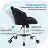 Diagram showing the reclining and locking features of an office chair. Produktbild-Vorschau