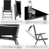 Ensemble de sièges en aluminium 8+1 - gris anthracite Voir les images du produit 5