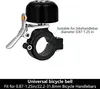 Retro Fahrradklingel Messing, laute 80 dB+, Metall Kupfer Produktbild-Vorschau 3
