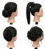Testa manichino per parrucchieri Iza 60 cm nera, capelli Anteprima dell’immagine prodotto 5