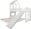 Letto a castello Sweiko con scivolo, letto a casetta, letto Anteprima dell’immagine prodotto 11