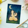 Mr. & Mrs. Panda Grußkarte Pinguine Einschlafen Design - Produktbild-Vorschau 2