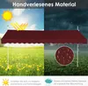 Tenda da sole a morsetto COSTWAY 400 cm, tenda da sole per Anteprima dell’immagine prodotto 4