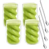 4er Set Doppelwandige Gläser 230ml mit Spiralform inkl. Produktbild-Vorschau 1