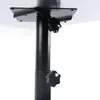 A close-up view of the adjustable height mechanism on a black metal stand, likely part of a rolling cart or table. Podgląd zdjęcia produktu