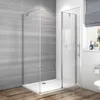120x90x195cm Duschkabine Eckeinstieg Duschkabine  Drehtür Produktbild-Vorschau 3