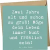 Mr. & Mrs. Panda Klappkarte Spruch 2. Geburtstag - Produktbild-Vorschau 1
