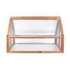QLS Mini-Gewächshaus Holz Timber 120x80 Frühbeet Balkon für Produktbild-Vorschau 3