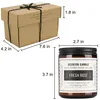 QEENTOED Dekokerzen 200g – zwarte deksel, apothekersglas, Productafbeelding-voorbeeld 2