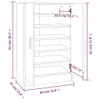 vidaXL Botník kouřový dub 60x35x92 cm materiál na bázi Náhled obrázku produktu 9
