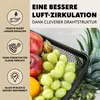 eluno – półka na owoce, kwadratowy kosz na pieczywo z dwoma Podgląd zdjęcia produktu 13