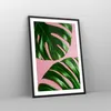 Gerahmtes Poster - Schwarzer Rahmen - Monstera Blatt Rosa - Produktbild-Vorschau 8