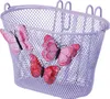 Cestino da bicicletta rosa con farfalle decorative Anteprima dell’immagine prodotto 4