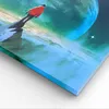 Bild auf Leinwand - Leinwandbild - Mann Planet - 30x30cm - Produktbild-Vorschau 5