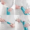 A four-panel instructional image showing how to use a whipped cream dispenser. Produktbild-Vorschau