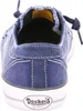 The back view of a blue denim Dockers sneaker. Voir les images du produit
