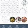 30 Acrylkugeln Ø 6 cm Transparent Bastelkugeln Füllbare Produktbild-Vorschau 1