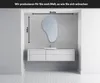 Unregelmäßiger asymmetrischer Spiegel mit LED Beleuchtung Produktbild-Vorschau 2
