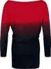 RED by EMP Damen schwarz/rotes kurzes Kleid mit Farbverlauf Produktbild-Vorschau 3