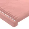 Design Möbel Kopfteil mit Ohren Rosa 203x23x78/88 cm Samt - Produktbild-Vorschau 5