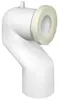WC-Bogen 90°, D. 110mm, Offset, ABS/weiß Produktbild-Vorschau 1