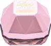 A pink diamond-shaped perfume bottle with gold lettering on a white background. Podgląd zdjęcia produktu
