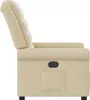 vidaXL Poltrona relax in tessuto crema Anteprima dell’immagine prodotto 4