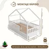 Cama infantil Crazy Pine con cajones, 140x200 cm – Cama Vista previa de la imagen del producto 2