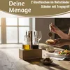 LS-LebenStil 3-fach Holz Menage Essig- und Ölspender Produktbild-Vorschau 4