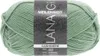 A ball of green yarn with a label. Produktbild-Vorschau
