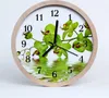 Holzuhr 30fi cm wanduhr - Orchidee Blumen Produktbild-Vorschau 1