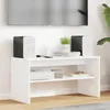 vidaXL TV stolík 80 x 35 x 40 cm, biely, drevotrieska Náhľad obrázku produktu 2