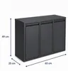 Relaxdays, cubo de basura con 3 compartimentos, capacidad Vista previa de la imagen del producto 4