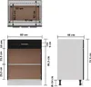 vidaXL Zásuvková skrinka Lyon čierna 60x46x81,5 cm Materiál Náhľad obrázku produktu 6