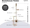 Lycce Katzenbaum TOWER Kratzbaum deckenhoch Sisal Plüsch Produktbild-Vorschau 5
