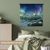 MuchoWow® Wandteppich Wandbehang Meer - Eis - Nordlicht - Produktbild-Vorschau 4