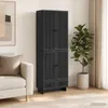 Zestaw szafek vidaXL, 2 szt., czarny, 66 x 34,5 x 95 cm, Podgląd zdjęcia produktu 2