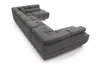A dark gray sectional sofa with a U-shape is shown from a high angle on a white background. Náhled obrázku produktu