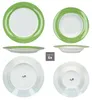 30ks Variant zelený porcelánový jídelní servis 6 osob šálky Náhled obrázku produktu 3