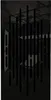 A dark, abstract image with vertical black bars obscuring a background that appears to be an interior space. Podgląd zdjęcia produktu