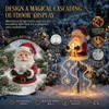 2er-Set Weihnachts-Solar-Gartenstecker, Weihnachtsmann & Produktbild-Vorschau 3