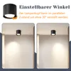 ZMH 2ER LED Deckenspot Aufbaustrahler Rund Schwarz Aufbau Produktbild-Vorschau 3