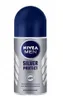 A product shot of a Nivea Men Silver Protect antiperspirant roll-on. Produktbild-Vorschau
